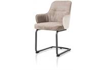 Henders en Hazel swing frame vierkant + greep - stof combi fantasy / kibo Beige eetkamer fauteuil