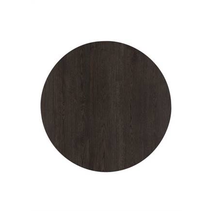 Henders en Hazel Eetkamertafel rond 120 cm. - eiken blad - centrale kruispoot crème Burned Antique Silver