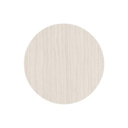 Henders en Hazel Eetkamertafel rond 120 cm. - hpl primo laminato blad - centrale teenpoot steelbrown Travertin