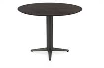Henders en Hazel CALETTA ronde tafel Bartafel rond 120 cm. - eiken blad - centrale teenpoot graphiet Basalt