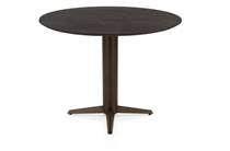 Henders en Hazel CALETTA ronde tafel Bartafel rond 120 cm. - eiken blad - centrale teenpoot steelbrown Basalt