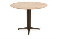 Henders en Hazel CALETTA ronde tafel Bartafel rond 120 cm. - eiken blad - centrale teenpoot steelbrown Natural