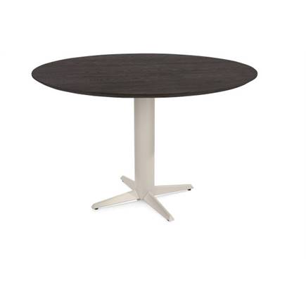 Henders en Hazel Bartafel rond 150 cm. - eiken blad - centrale teenpoot crème Basalt