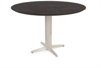 Henders en Hazel CALETTA ronde tafel Bartafel rond 150 cm. - eiken blad - centrale teenpoot crème Basalt