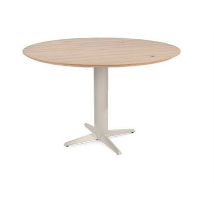 Henders en Hazel Bartafel rond 150 cm. - eiken blad - centrale teenpoot crème Natural