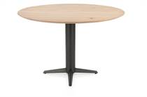 Henders en Hazel CALETTA ronde tafel Bartafel rond 150 cm. - eiken blad - centrale teenpoot graphiet Natural