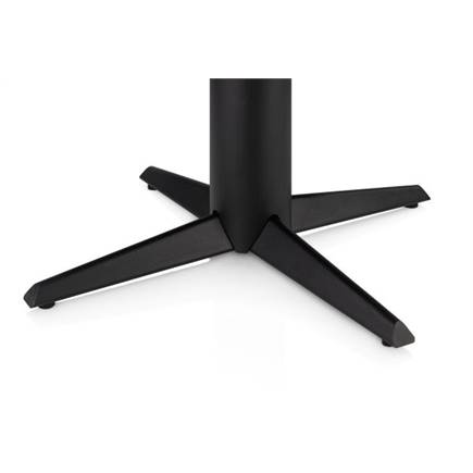 Henders en Hazel Bartafel rond 150 cm. - eiken blad - centrale teenpoot rough off black Natural