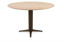 Henders en Hazel CALETTA ronde tafel Bartafel rond 150 cm. - eiken blad - centrale teenpoot steelbrown Natural