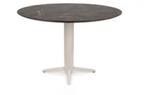 Henders en Hazel CALETTA ronde tafel Bartafel rond 150 cm. - hpl primo laminato blad - centrale teenpoot crème Marble Brown