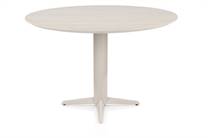 Henders en Hazel CALETTA ronde tafel Bartafel rond 150 cm. - hpl primo laminato blad - centrale teenpoot crème Travertin