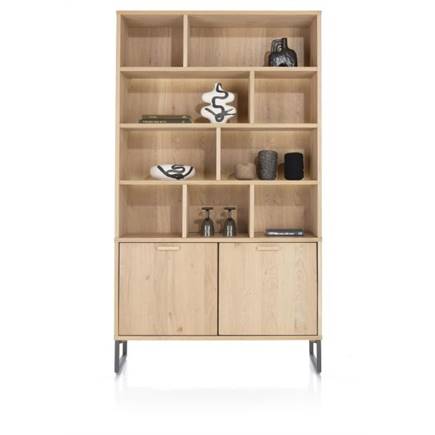 Henders en Hazel buffet 123 cm - 2-deuren + 9-niches (+ LED)
