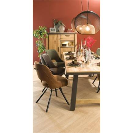 Henders en Hazel zwart frame pocketvering + greep rond zwart - Secilia Lichtgrijs