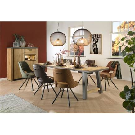 Henders en Hazel zwart frame pocketvering + greep rond zwart - Secilia Lichtgrijs