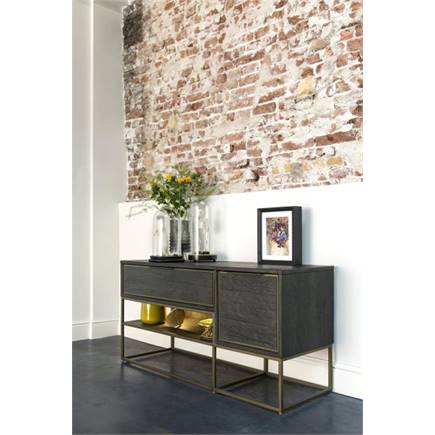 Henders en Hazel lowboard 120 cm - 1-deur + 1-lade + 1-niche (+ LED)