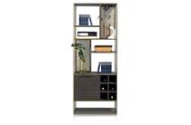 Henders en Hazel CITY bergkast boekenkast 70 cm - 1-deur + 6-niches + 6-wijnrekken