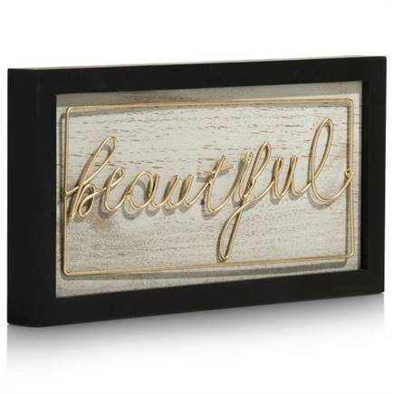 Henders en Hazel Beautiful wandobject 40x20cm