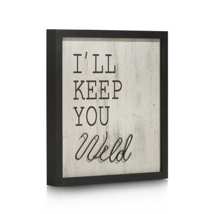 Henders en Hazel Keep You Wild wandobject 40x40cm