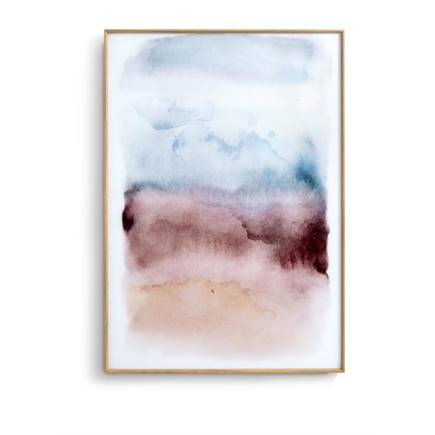 Henders en Hazel Watercolor print 100x70cm