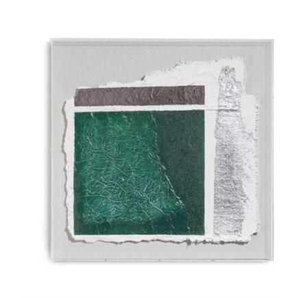 Henders en Hazel Abstract Parchment A wandobject 50x50cm
