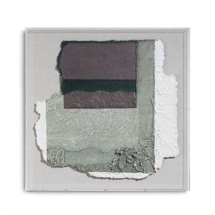 Henders en Hazel Abstract Parchment B wandobject 50x50cm