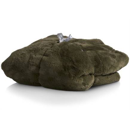 Henders en Hazel Timeless - Evie plaid 130x160cm Olijf