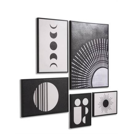 Henders en Hazel Lunatic set van 5 prints