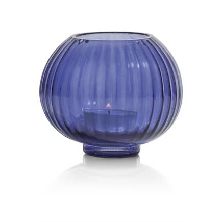 Henders en Hazel Alanis theelicht H8cm Blauw