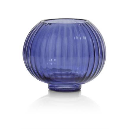 Henders en Hazel Alanis theelicht H8cm Blauw