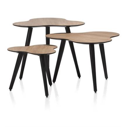 Henders en Hazel Cas set van 3 bijzettafels H46-39-32cm