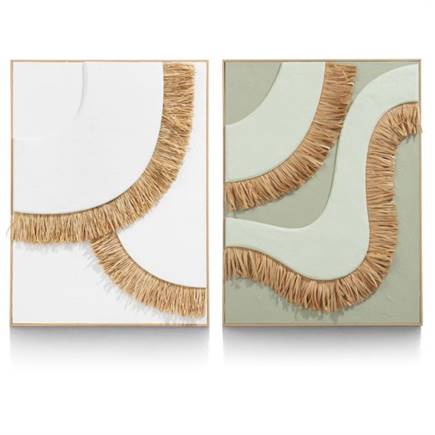 Henders en Hazel Frills 3D wanddeco 60x80cm