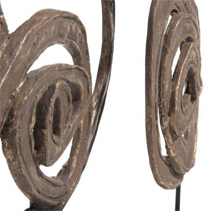 Henders en Hazel Tiber beeld H41cm