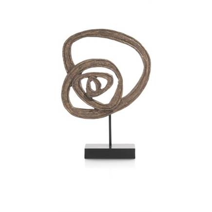 Henders en Hazel Tiber beeld H41cm