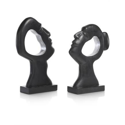 Henders en Hazel Aziza beeld H38cm