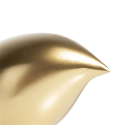 Henders en Hazel Birdy beeld H20cm Goud