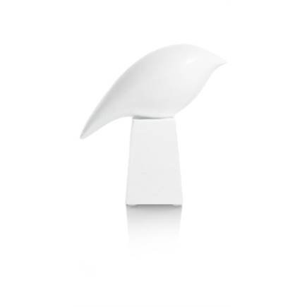 Henders en Hazel Birdy beeld H16cm Wit