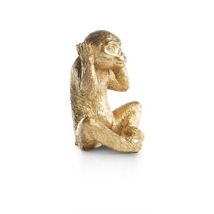 Henders en Hazel Monkey No Hear beeld H20cm