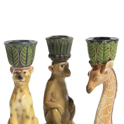 Henders en Hazel Juma kandelaar H17cm