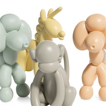 Henders en Hazel Doodle beeld H19cm