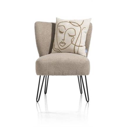Henders en Hazel Maud fauteuil Taupe