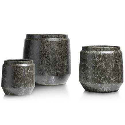 Henders en Hazel Dalila pot H28cm Zwart