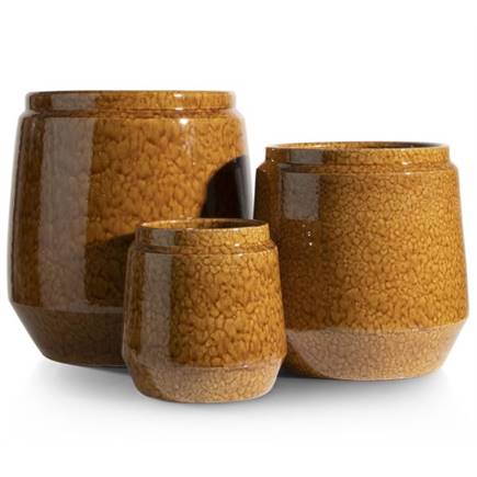 Henders en Hazel Dalila pot H36cm Bruin