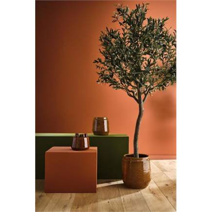 Henders en Hazel Dalila pot H36cm Bruin