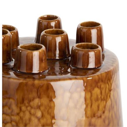 Henders en Hazel Safia vaas H15cm Bruin