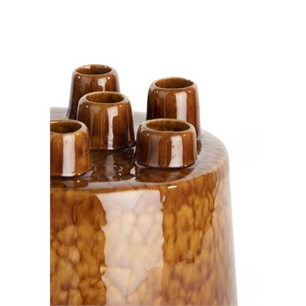 Henders en Hazel Safia vaas H15cm Bruin