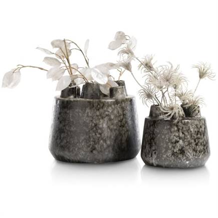 Henders en Hazel Safia vaas H15cm Zwart