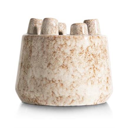 Henders en Hazel Safia vaas H21cm Beige