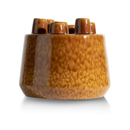 Henders en Hazel Safia vaas H21cm Bruin