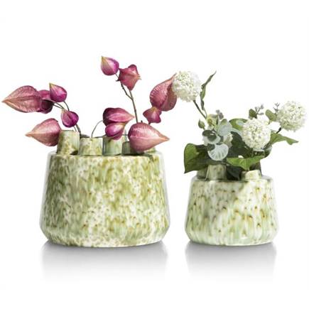 Henders en Hazel Safia vaas H21cm Groen