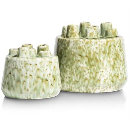 Henders en Hazel Safia vaas H21cm Groen