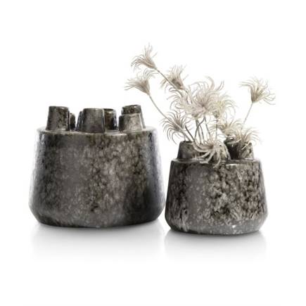 Henders en Hazel Safia vaas H21cm Zwart